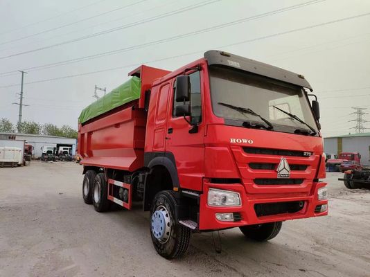 中古 351-450hp Sinotruck HOWO 6*4 放射タイヤ設計のダンプトラック