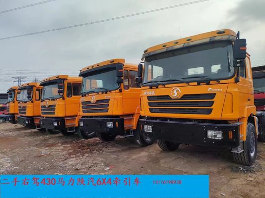 中古シャックマン オレンジ色 右駆動 トラクタートラック F3000 6X4 重荷用