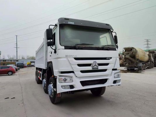 フロントリフティングスタイルダンプトラック 12.00r20 タイヤ 375HP シノトルク HOWO 8*4 中古トラック