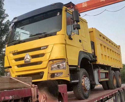 10タイヤ Sinotruck HOWO 6*4 中古ダンプトラック フロントリフティングスタイル エミッションユーロ 3/4/5