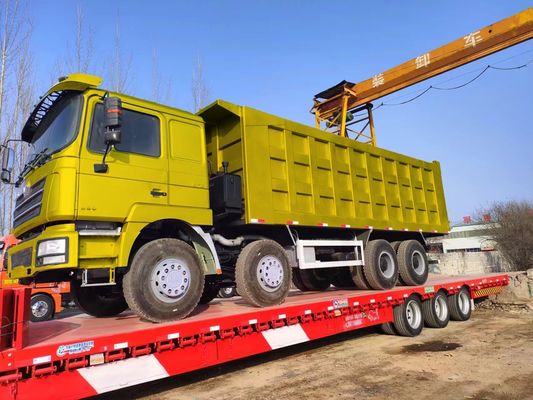 Shacman 8X4 12ホイール 中古 50トン 60トン 重量ダンプトラック 351-450hp