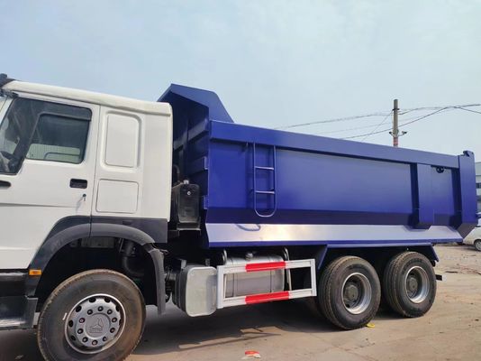10タイヤ ホワイト U型ダンプトラック シノトラック HOWO 6*4 白と青の色 シート ≤5