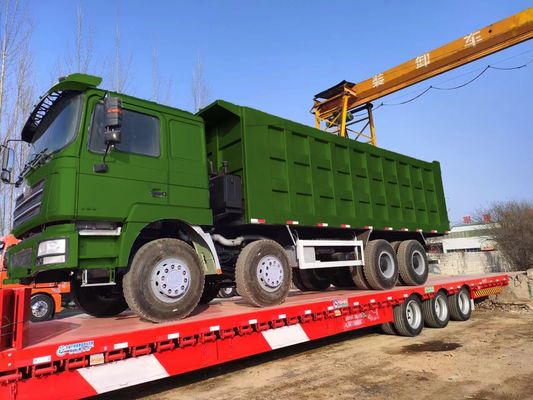 手動トランスミッション Shacman 8X4 12ホイール HOWO 中古 50トン 60トン重量ダンプトラック