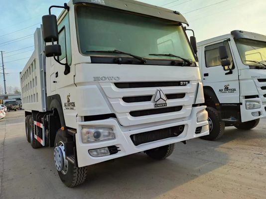 6×4 フロントリフティングスタイル ダンプトラック 351-450HP 中古 シノトラック HOWO 10ホイラー ホワイト
