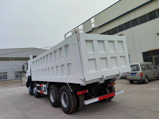 375HP Sinotruk HOWO 8*4 ダンプトラック 中古トラック 12輪 ホワイト 輸送