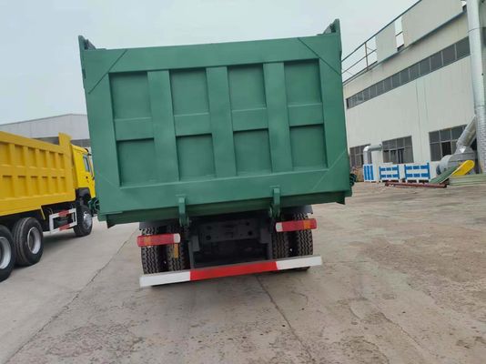 12 タイヤ Sinotruk HOWO 8*4 ダンプトラック 中古トラック 緑色 手動トランスミッション