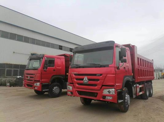 シノトルク HOWO 6X4 トラック 371HP 10 輪 6-8L エンジンの容量を持つ古用ダンプ トラック