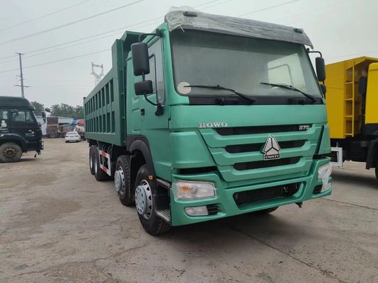 375HP Sinotruk HOWO 8*4 ダンプトラック 中古トラック 12輪 フロントリフティングスタイル