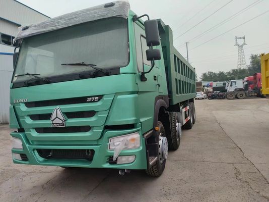 375HP Sinotruk HOWO 8*4 ダンプトラック 中古トラック 12輪 フロントリフティングスタイル