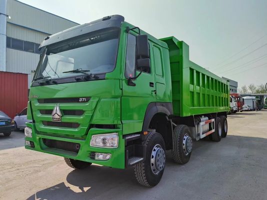 シノトルク HOWO 8*4 ダンプトラック 375HP グリーン カラー 10500 x 2600m x 3400mm