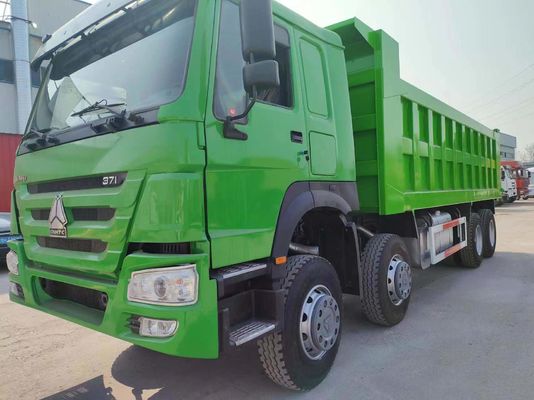 シノトルク HOWO 8*4 ダンプトラック 375HP グリーン カラー 10500 x 2600m x 3400mm