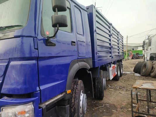 Sinotruck HOWO Blue 8*4 ボックス トラック 10タイヤ 中古 トラック 6×4駆動ホイール