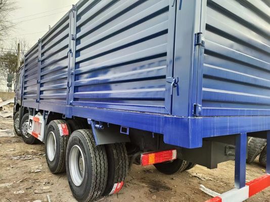 Sinotruck HOWO Blue 8*4 ボックス トラック 10タイヤ 中古 トラック 6×4駆動ホイール