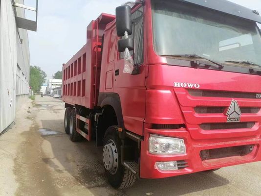 6×4 HOWO 16 20立方メートル 10ホイール ディーゼルエンジン 鉱山 ダンプトラック ティッパートラック 赤色