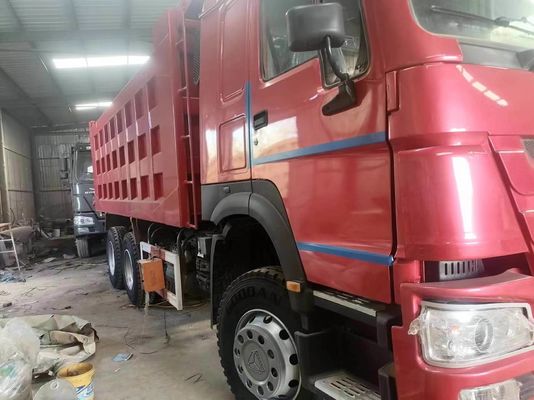 6×4 HOWO 16 20立方メートル 10ホイール ディーゼルエンジン 鉱山 ダンプトラック ティッパートラック 赤色