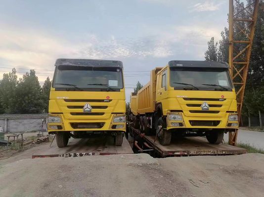 6X4 駆動ホイール HOWO トラック 371 ターパー 6-8L エンジンの容量を持つ使用されたダンプ トラック