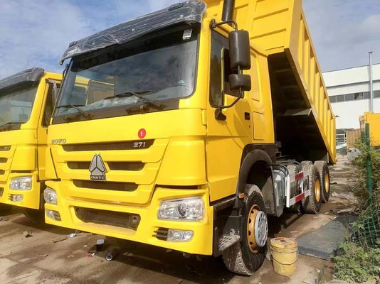 6X4 駆動ホイール HOWO トラック 371 ターパー 6-8L エンジンの容量を持つ使用されたダンプ トラック