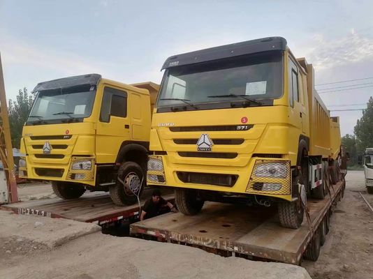 6X4 駆動ホイール HOWO トラック 371 ターパー 6-8L エンジンの容量を持つ使用されたダンプ トラック