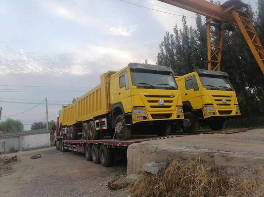 6X4 駆動ホイール HOWO トラック 371 ターパー 6-8L エンジンの容量を持つ使用されたダンプ トラック