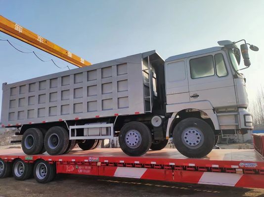 Shacman 8X4 中古ダンプトラック 375HP 12ホイール 40t フロントリフティングスタイル 馬力 351-450hp