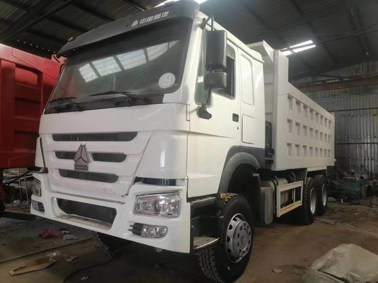 中古 Sinotruk HOWO 6X4 371HP ダンプトラック 白色 1年 販売後サービス